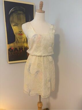 Halogen Printed Sleeveless Summer Dress